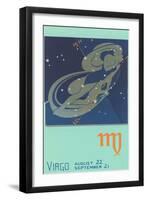 Virgo, the Maiden-null-Framed Art Print