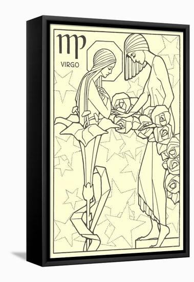 Virgo, the Young Girl-null-Framed Stretched Canvas