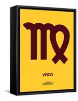 Virgo Zodiac Sign Brown-NaxArt-Framed Stretched Canvas