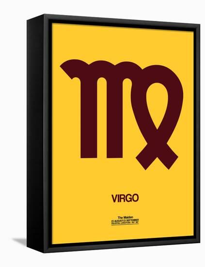 Virgo Zodiac Sign Brown-NaxArt-Framed Stretched Canvas