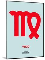 Virgo Zodiac Sign Red-NaxArt-Mounted Art Print