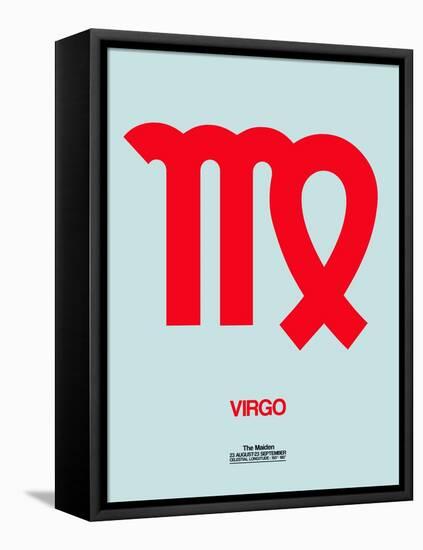 Virgo Zodiac Sign Red-NaxArt-Framed Stretched Canvas