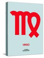 Virgo Zodiac Sign Red-NaxArt-Stretched Canvas