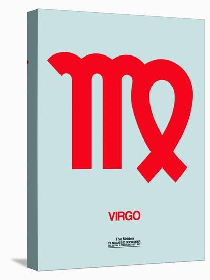 Virgo Zodiac Sign Red-NaxArt-Stretched Canvas