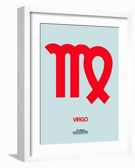 Virgo Zodiac Sign Red-NaxArt-Framed Art Print