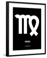 Virgo Zodiac Sign White-NaxArt-Framed Art Print