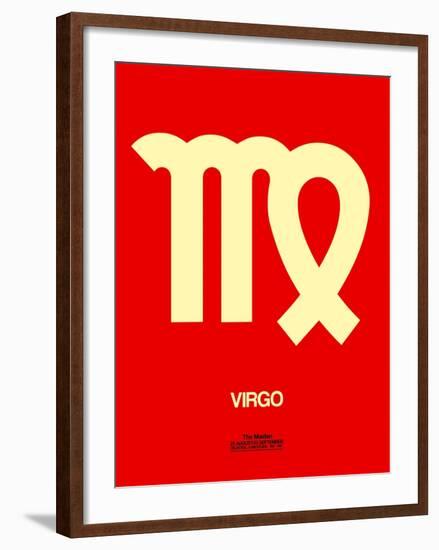 Virgo Zodiac Sign Yellow-NaxArt-Framed Art Print