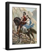 Viriato, the Hero of Lusitania, with His Wife-Tancredi Scarpelli-Framed Giclee Print