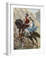 Viriato, the Hero of Lusitania, with His Wife-Tancredi Scarpelli-Framed Giclee Print