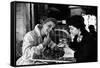 Virna Lisi Eating an Ice-Cream with Her Sister Esperia Pieralisi in Rome-Angelo Cozzi-Framed Stretched Canvas