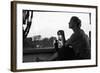 Virna Lisi Holding a Glass in Her Hand-null-Framed Photographic Print