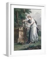 Virtue Pays Homage at Rousseau's Tomb, Ermenonville (Tombeau De Jean Jacques Rousseau), 1866-French-Framed Giclee Print