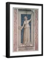 Virtues and Vices, Charity-Giotto di Bondone-Framed Art Print