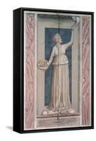 Virtues and Vices, Charity-Giotto di Bondone-Framed Stretched Canvas