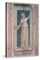 Virtues and Vices, Charity-Giotto di Bondone-Stretched Canvas