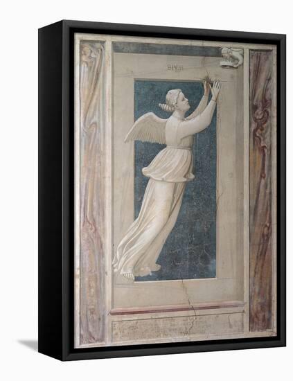 Virtues and Vices, Hope-Giotto di Bondone-Framed Stretched Canvas