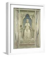 Virtues and Vices, Justice-Giotto di Bondone-Framed Art Print