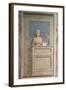 Virtues and Vices, Prudence-Giotto di Bondone-Framed Art Print