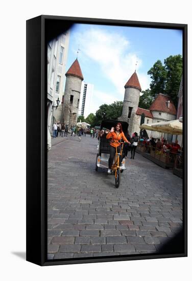 Viru Gate, Entrance to the Old Town, Tallin, Estonia, 2011-Sheldon Marshall-Framed Stretched Canvas