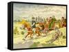 Vis-à-vis (carriage) - first appearance, 16th century-Eugene Courboin-Framed Stretched Canvas