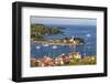 Vis Town, Franciscan Monastery and Harbor, Vis Island, Croatia-Peter Adams-Framed Photographic Print