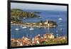 Vis Town, Franciscan Monastery and Harbor, Vis Island, Croatia-Peter Adams-Framed Photographic Print