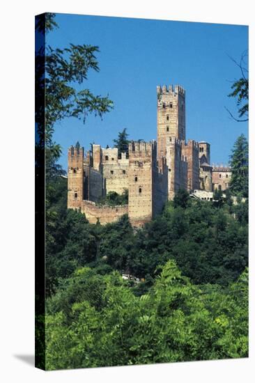 Visconti Castle, Castell'Arquato, Piacenza, Emilia-Romagna, Italy-null-Stretched Canvas