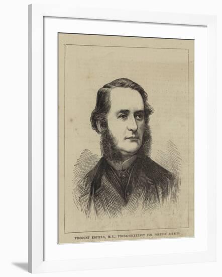 Viscount Enfield, Mp, Under-Secretary for Foreign Affairs-null-Framed Giclee Print