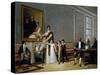 Viscount of Santerem and His Family, Painting by Domingos Antonio De Sequeira (1768-1837)-null-Stretched Canvas