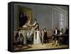 Viscount of Santerem and His Family, Painting by Domingos Antonio De Sequeira (1768-1837)-null-Framed Stretched Canvas