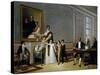 Viscount of Santerem and His Family, Painting by Domingos Antonio De Sequeira (1768-1837)-null-Stretched Canvas