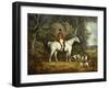 Viscount Rowland Hill on His Grey Hunter with the Shropshire Hunt-Richard Jones-Framed Giclee Print