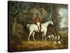 Viscount Rowland Hill on His Grey Hunter with the Shropshire Hunt-Richard Jones-Stretched Canvas