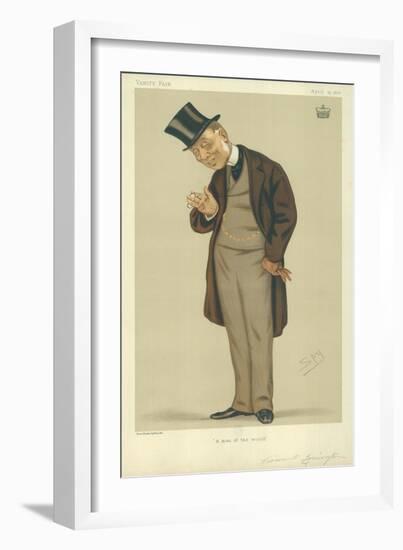 Viscount Torrington, a Man of the World, 15 April 1876, Vanity Fair Cartoon-Sir Leslie Ward-Framed Giclee Print