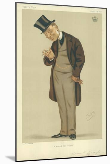 Viscount Torrington, a Man of the World, 15 April 1876, Vanity Fair Cartoon-Sir Leslie Ward-Mounted Giclee Print