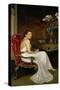 Viscountess Wimborne (Oil on Canvas)-John Lavery-Stretched Canvas