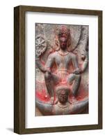 Vishnu and Garuda Statue at Changu Narayan Temple-Ian Trower-Framed Photographic Print
