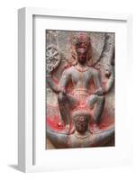 Vishnu and Garuda Statue at Changu Narayan Temple-Ian Trower-Framed Photographic Print