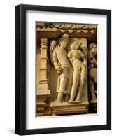 Vishnu and Lakshami, Sculptures on the Parshvinath Temple, Jain Group, Madhya Pradesh State, India-Richard Ashworth-Framed Photographic Print