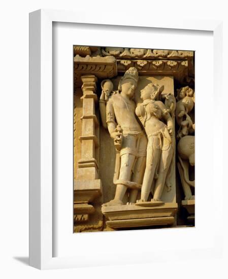 Vishnu and Lakshami, Sculptures on the Parshvinath Temple, Jain Group, Madhya Pradesh State, India-Richard Ashworth-Framed Photographic Print