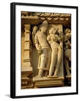 Vishnu and Lakshami, Sculptures on the Parshvinath Temple, Jain Group, Madhya Pradesh State, India-Richard Ashworth-Framed Photographic Print