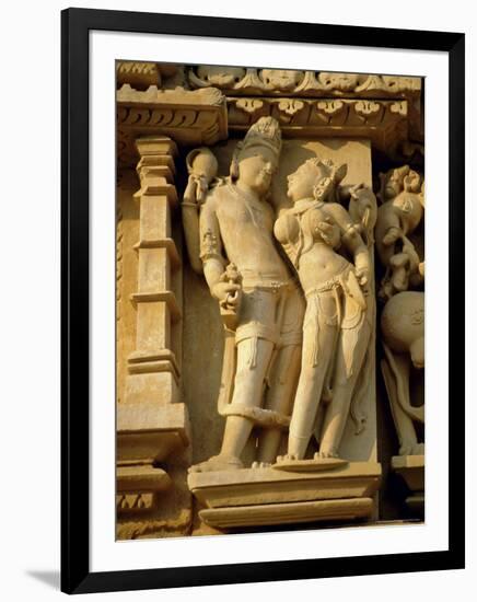 Vishnu and Lakshami, Sculptures on the Parshvinath Temple, Jain Group, Madhya Pradesh State, India-Richard Ashworth-Framed Photographic Print