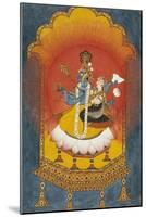 Vishnu and Lakshmi Enthroned, Basohli School circa 1690-null-Mounted Giclee Print