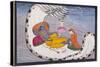 Vishnu and Lakshmi on the Serpent of Eternity-null-Stretched Canvas