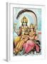 Vishnu and Lakshmi-null-Framed Art Print