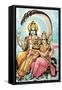 Vishnu and Lakshmi-null-Framed Stretched Canvas