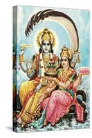 Vishnu and Lakshmi-null-Stretched Canvas