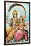 Vishnu and Lakshmi-null-Framed Art Print