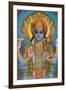 Vishnu and Nagas-null-Framed Art Print