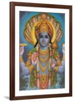 Vishnu and Nagas-null-Framed Art Print